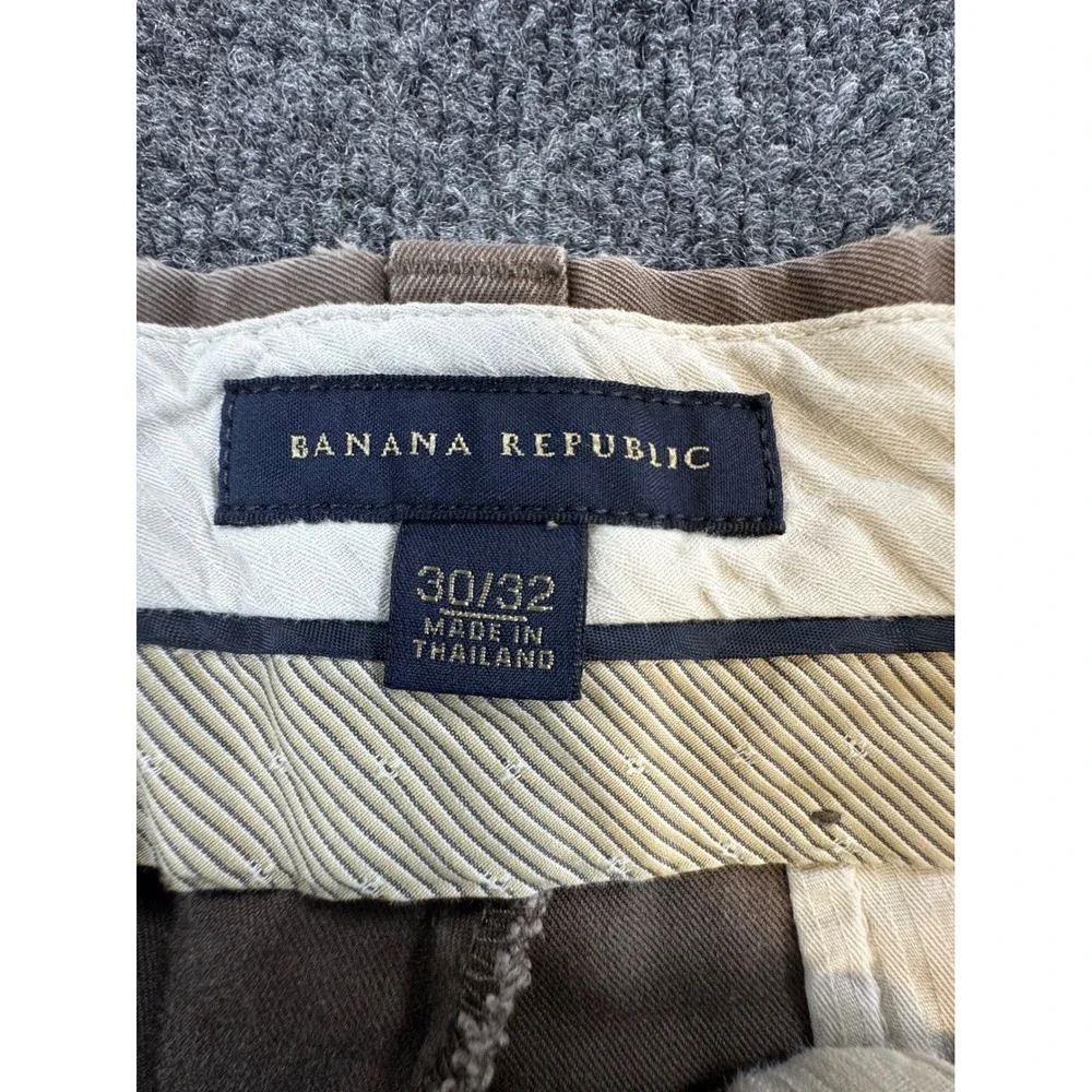 Banana‎ Republic Mens 30x32 Brown Chino Pants Straight Leg Casual Trousers